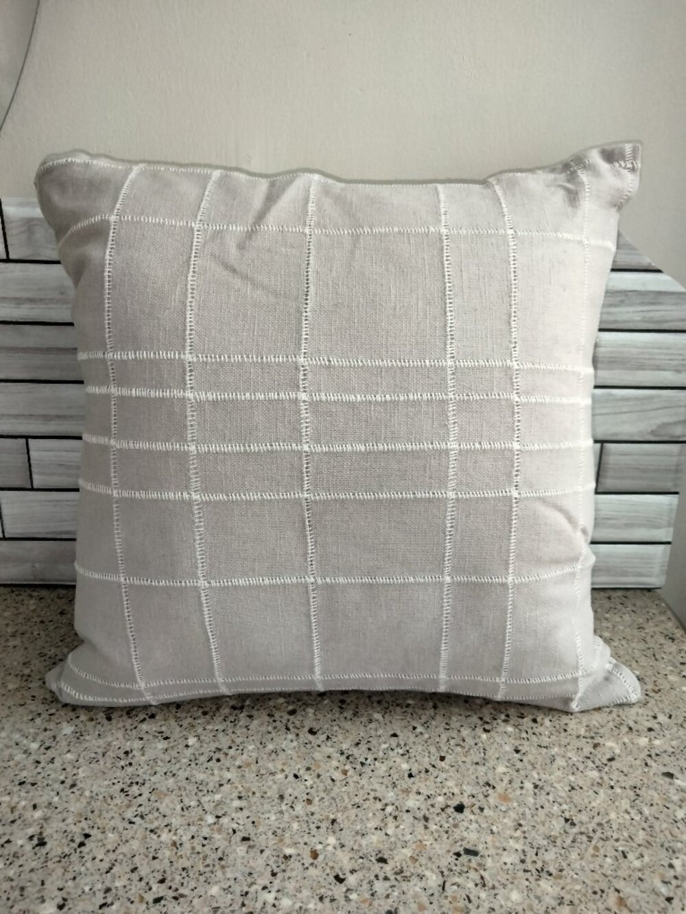 Retired "Grid" Pillow Cover AND Insert (A)